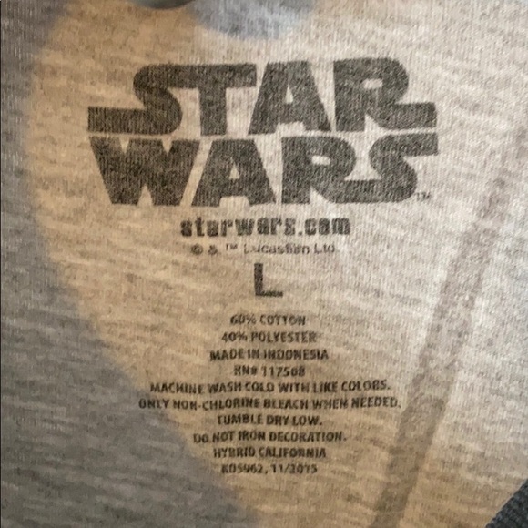 Long Sleeve Star Wars Kylo Ren Two-Tone Tee - Picture 3 of 5